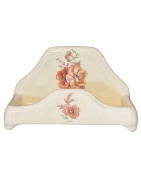 Vintage Floral Ceramic Soap Dish Holder Athena California Bathroom Decor